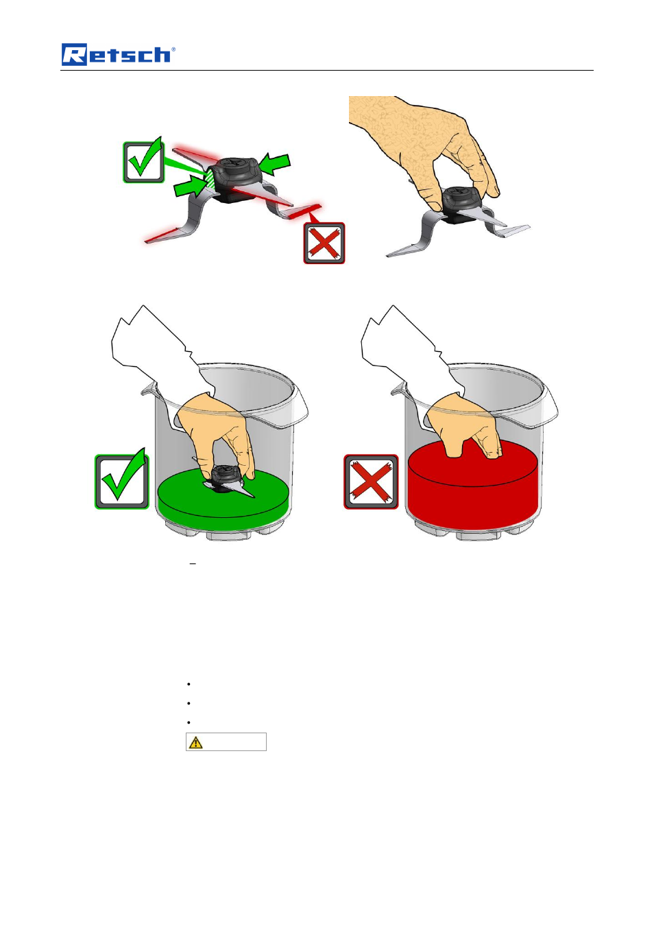 Operating the machine | Retsch GM 300 User Manual | Page 21 / 44
