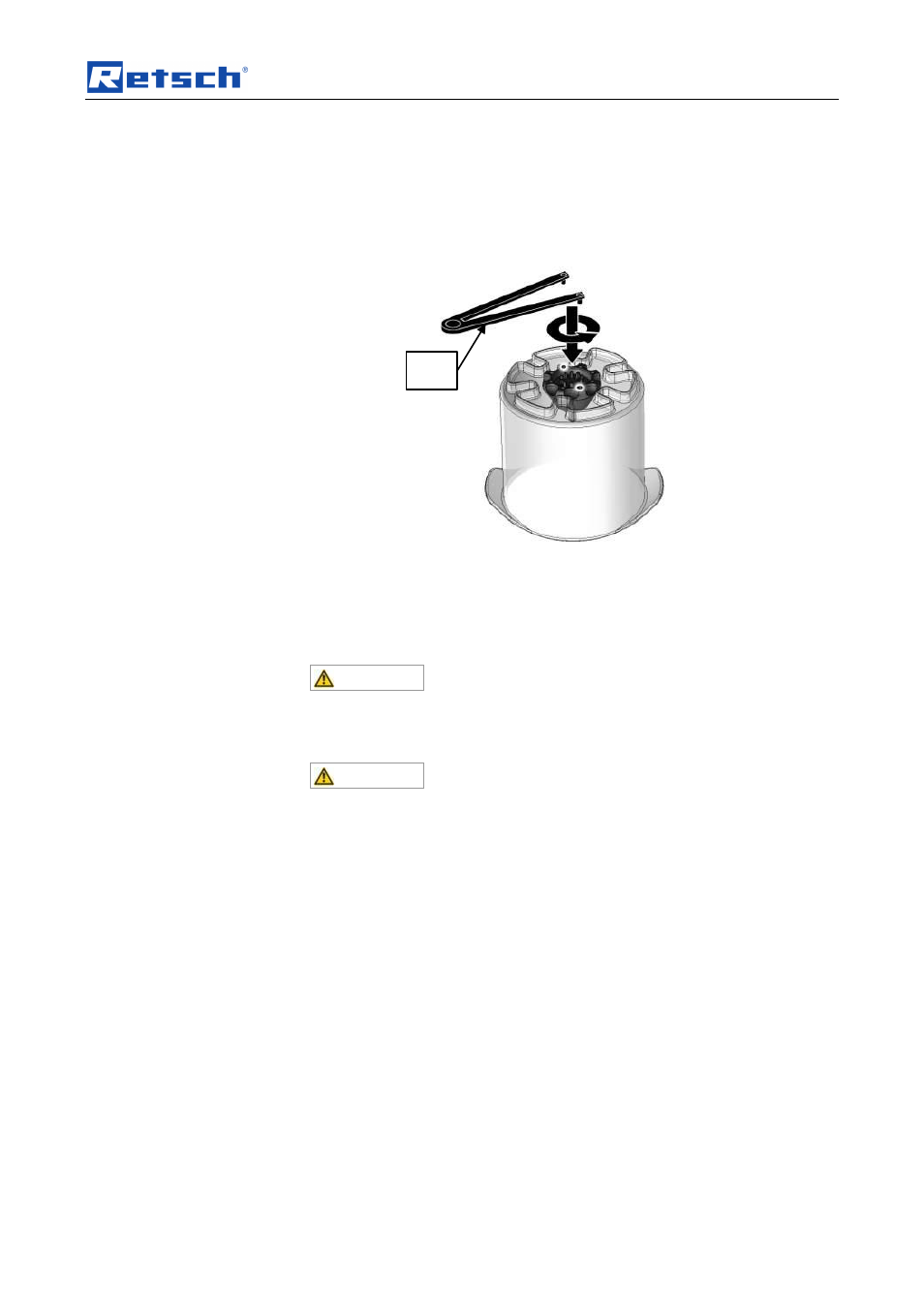 Operating the machine | Retsch GM 300 User Manual | Page 23 / 44