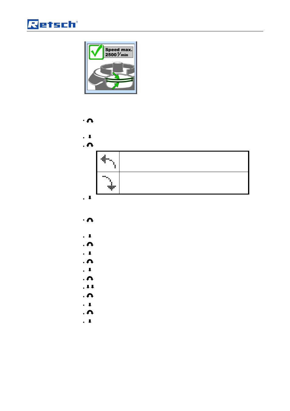 Operating the machine, 15 setting the direction of rotation, 16 setting the interval | 17 emergency unlocking | Retsch GM 300 User Manual | Page 29 / 44