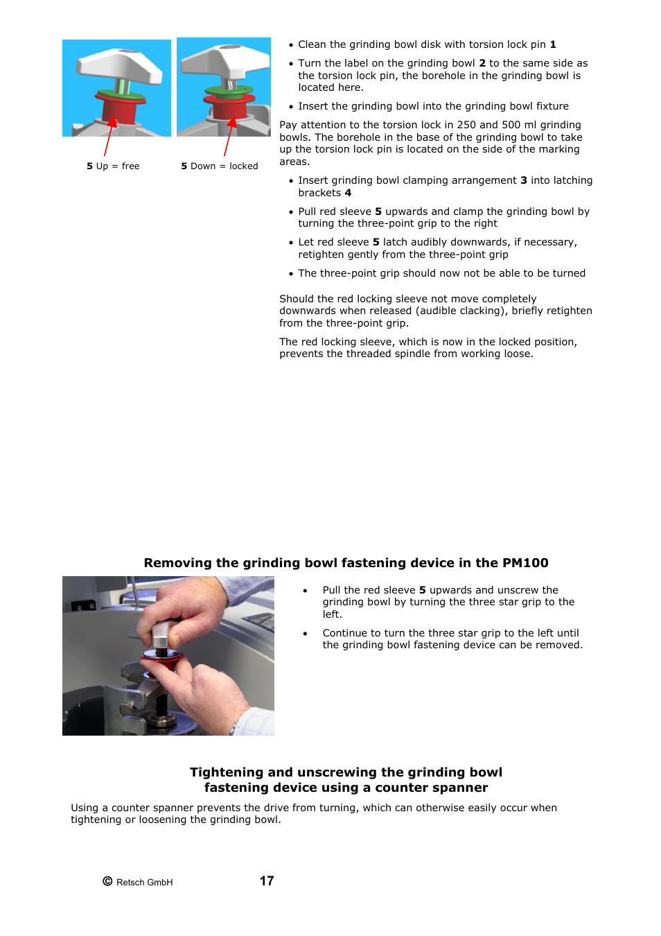 Retsch PM 200 User Manual | Page 17 / 44