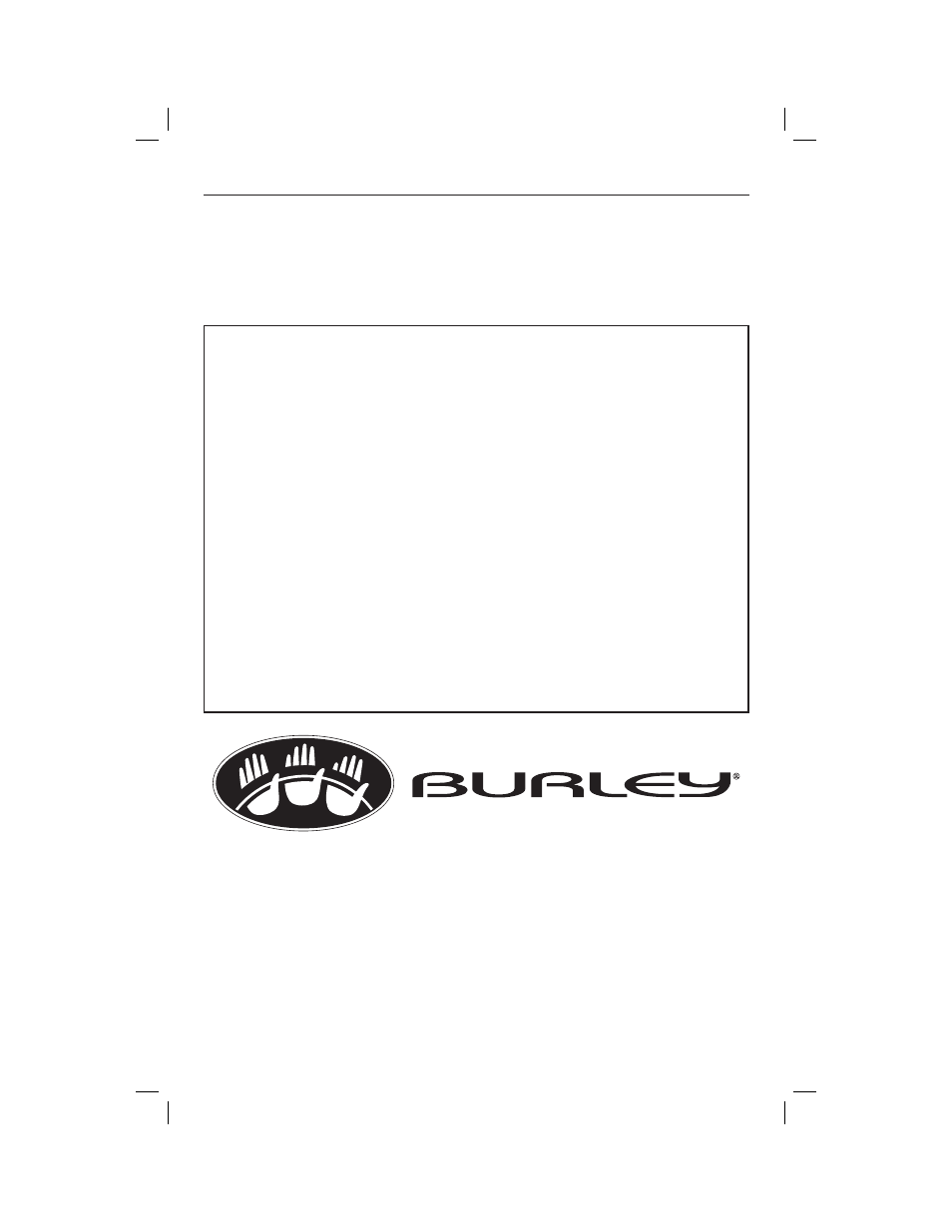 About burley design cooperative | Burley CUB User Manual | Page 24 / 24