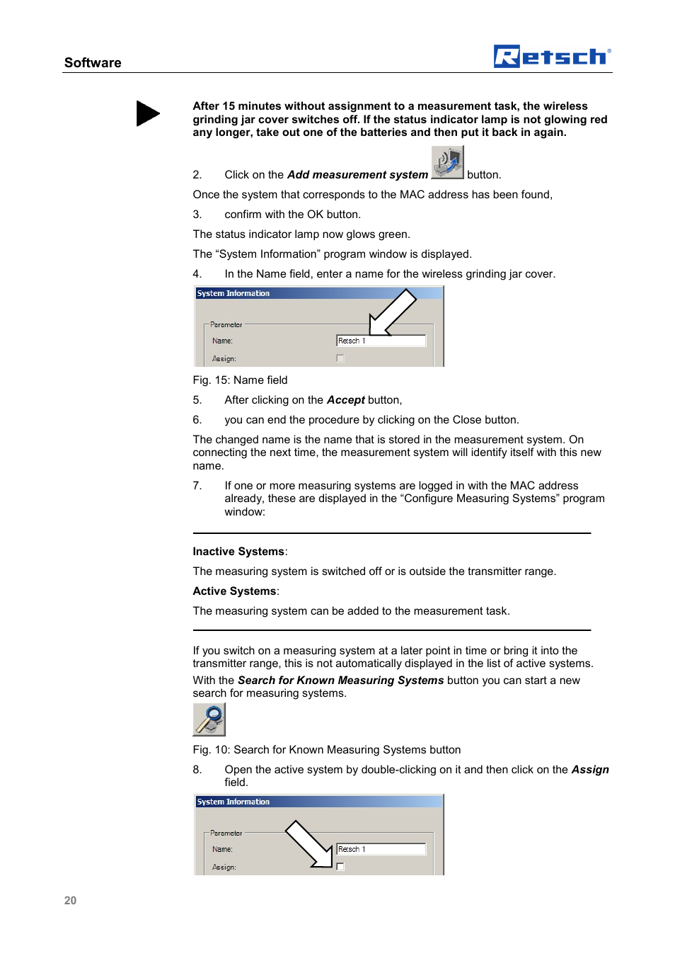 Software | Retsch PM GrindControl User Manual | Page 20 / 48