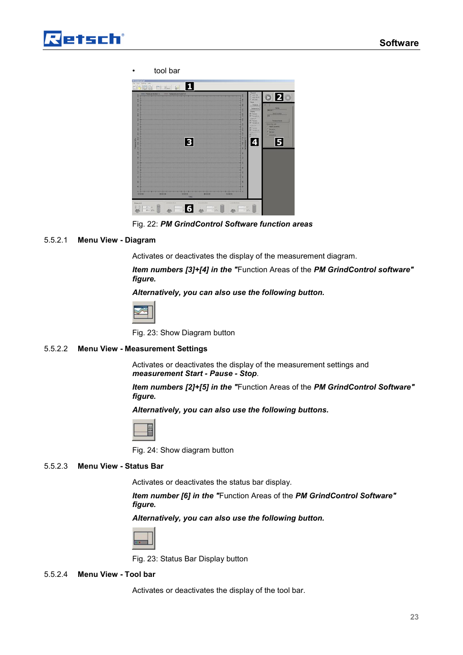 Software | Retsch PM GrindControl User Manual | Page 23 / 48