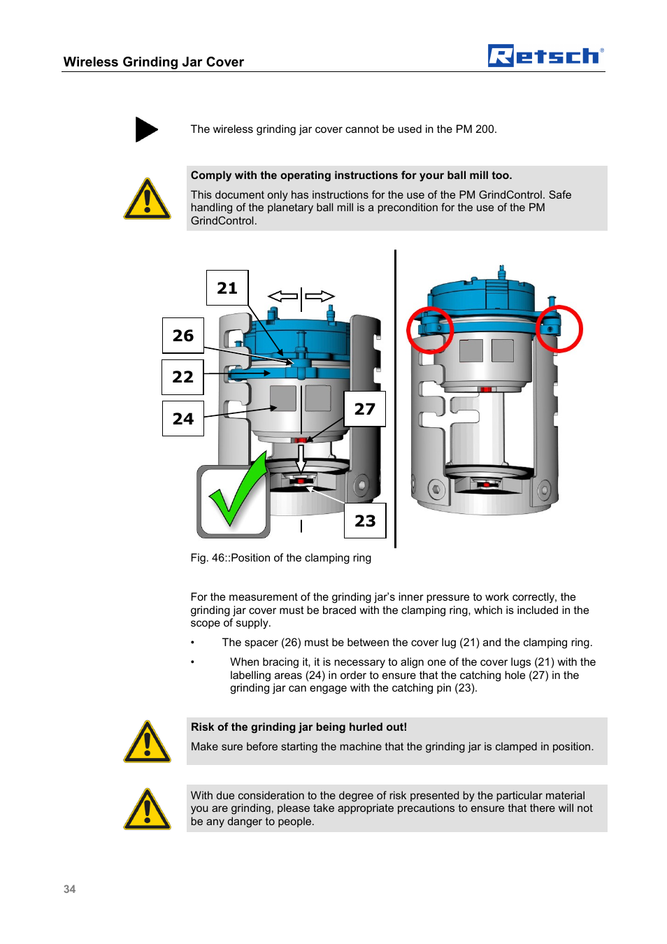 Retsch PM GrindControl User Manual | Page 34 / 48