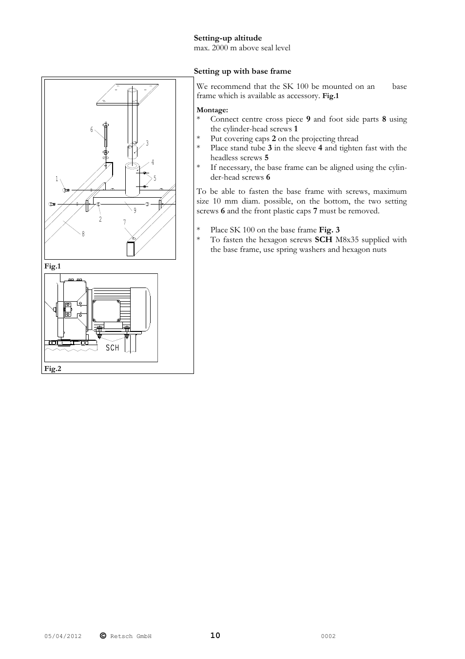 Retsch SK 100 User Manual | Page 10 / 24