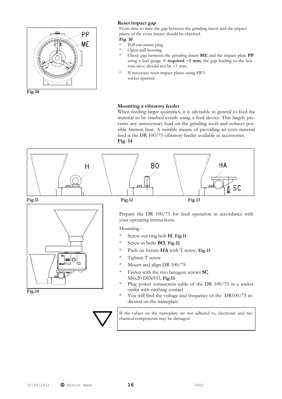 Retsch SK 100 User Manual | Page 16 / 24