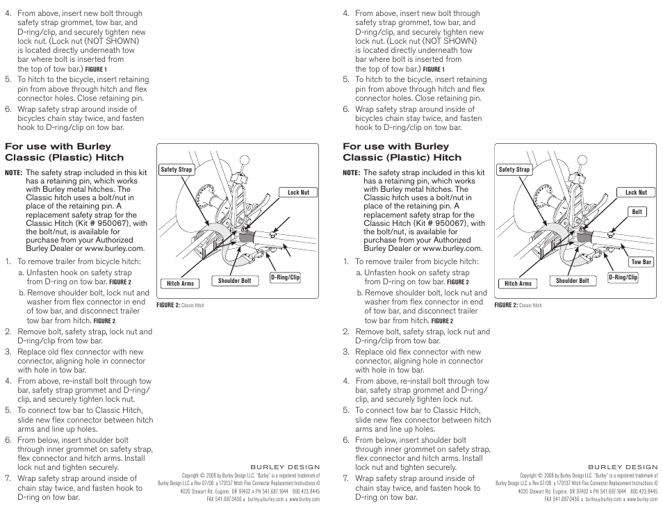 Burley 950038 User Manual | Page 2 / 2