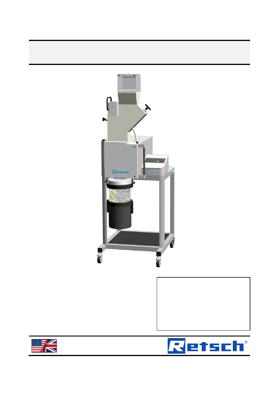 Retsch SM 200 User Manual | 48 pages