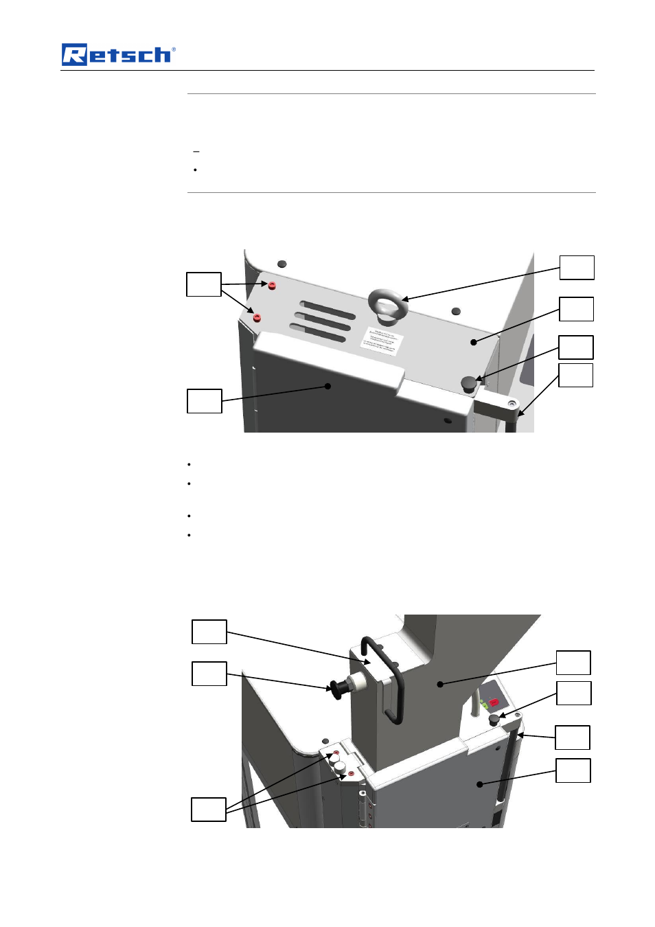 Transport, scope of delivery, installation, Notice | Retsch SM 200 User Manual | Page 13 / 48