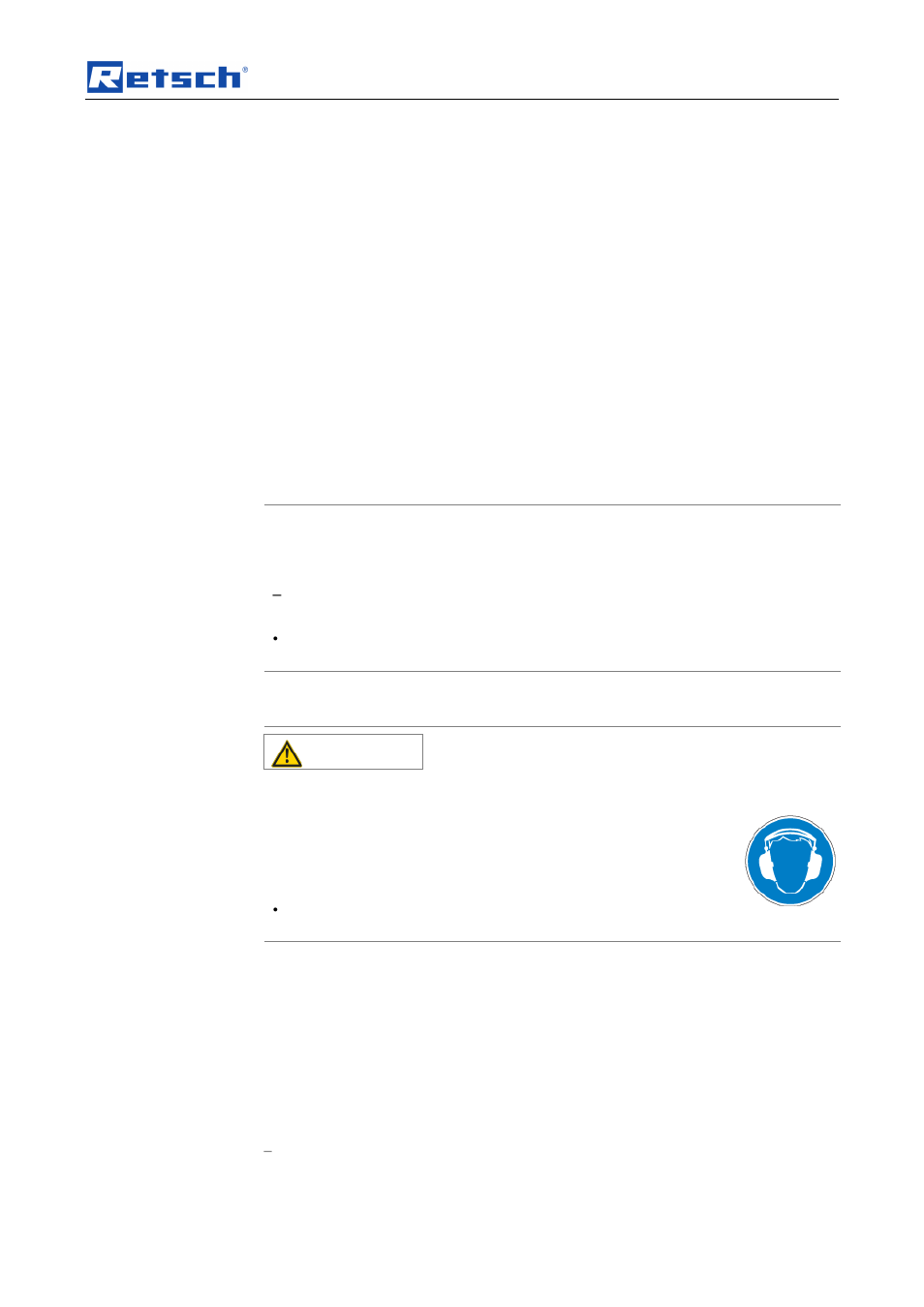 Technical data, Notice, 2 emissions | Caution, 3 degree of protection | Retsch SM 200 User Manual | Page 17 / 48