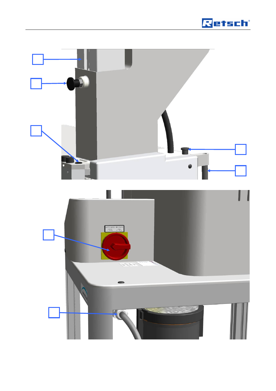 Ef d, Operating the machine | Retsch SM 200 User Manual | Page 20 / 48