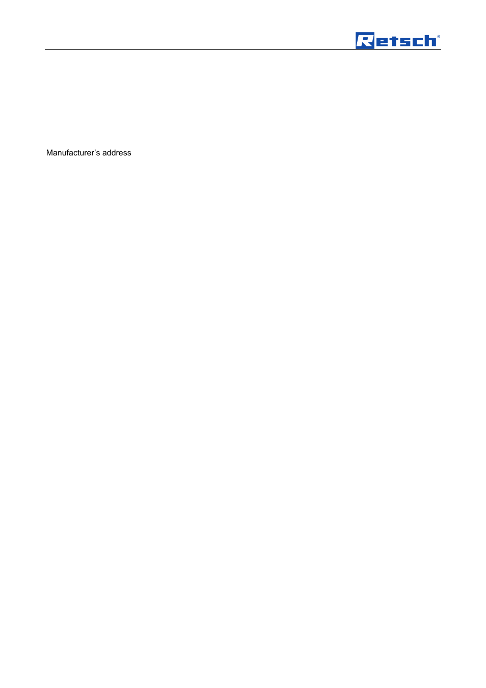 Retsch SM 200 User Manual | Page 40 / 48