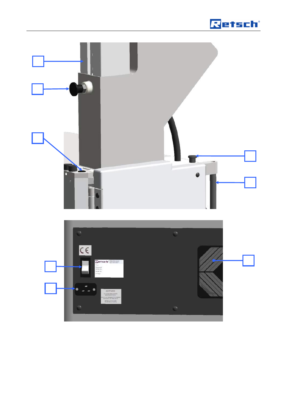 Ef d, Operating the machine | Retsch SM 300 User Manual | Page 20 / 44