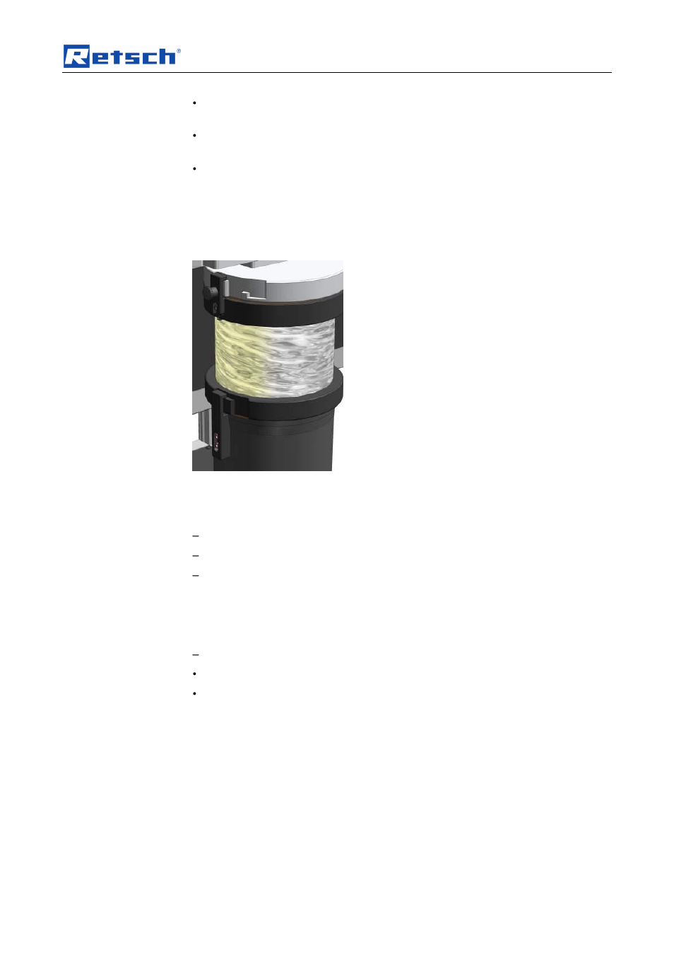 Operating the machine, 8 starting the grinding process, 9 stopping the grinding process | Retsch SM 300 User Manual | Page 27 / 44