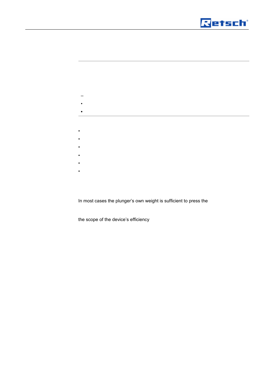 6 mode of operation of feed hopper, Mode of operation of feed hopper | Retsch SM 300 User Manual | Page 28 / 44
