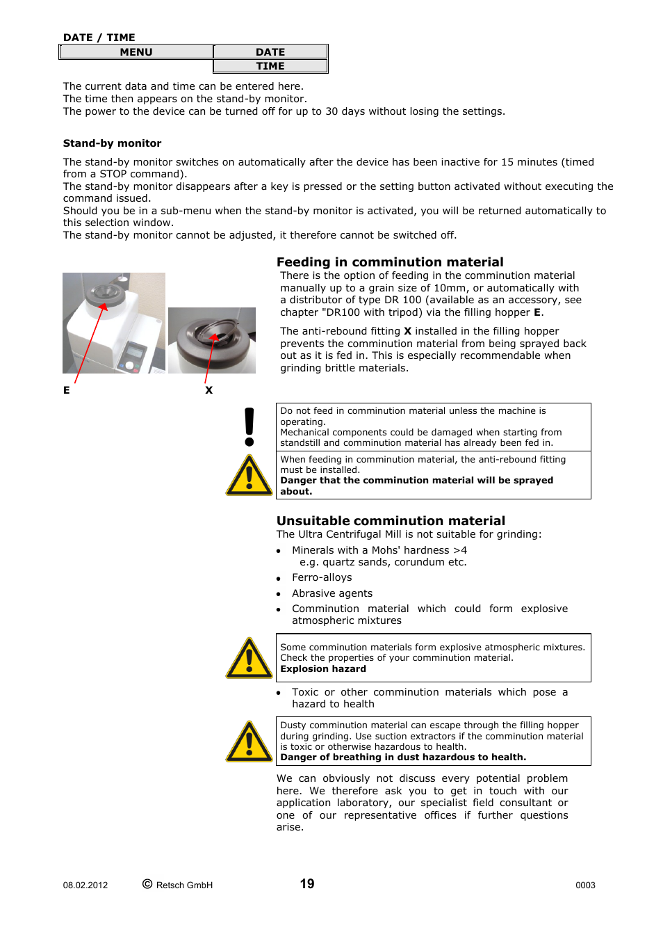 Retsch ZM 200 User Manual | Page 19 / 32