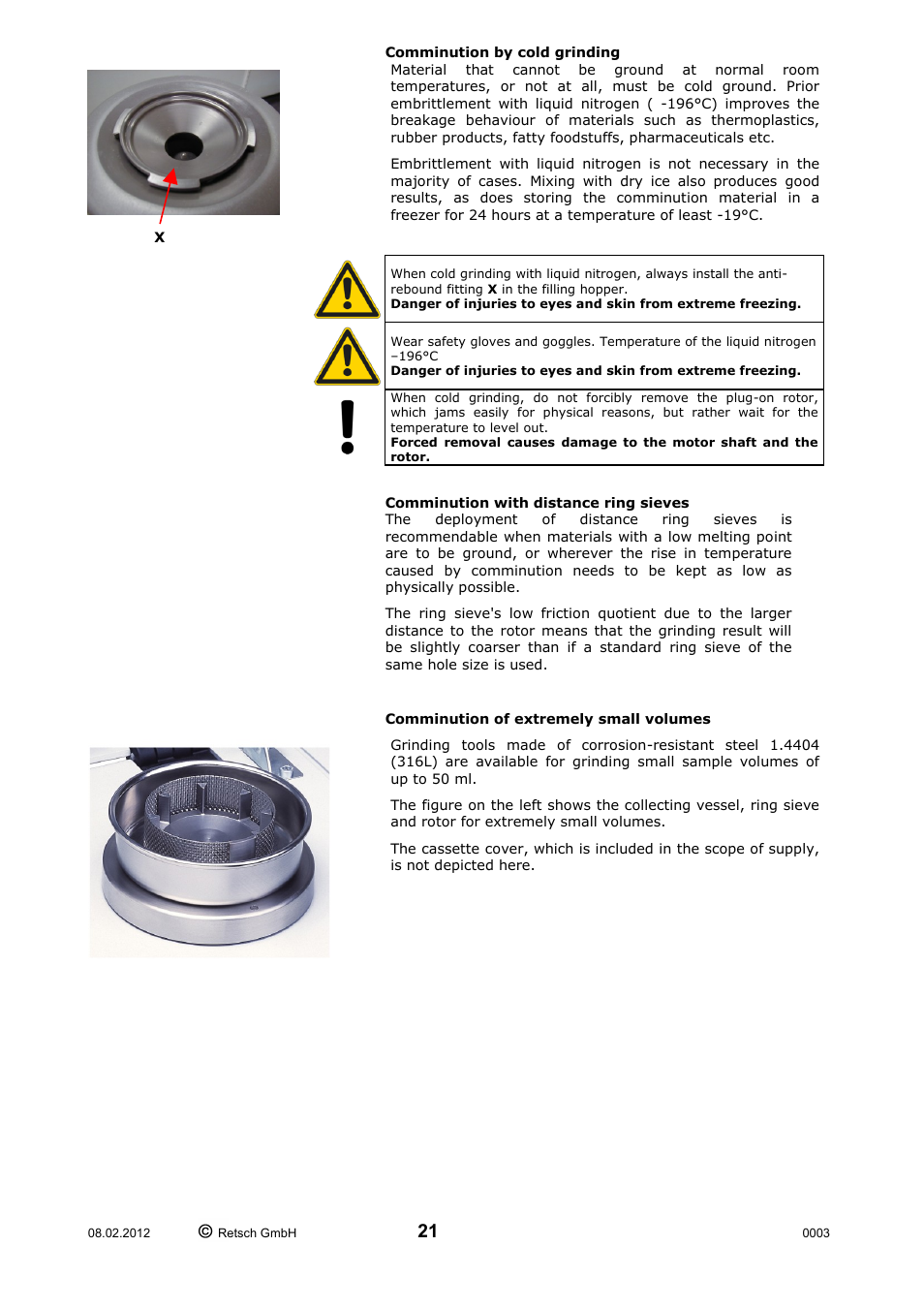Retsch ZM 200 User Manual | Page 21 / 32