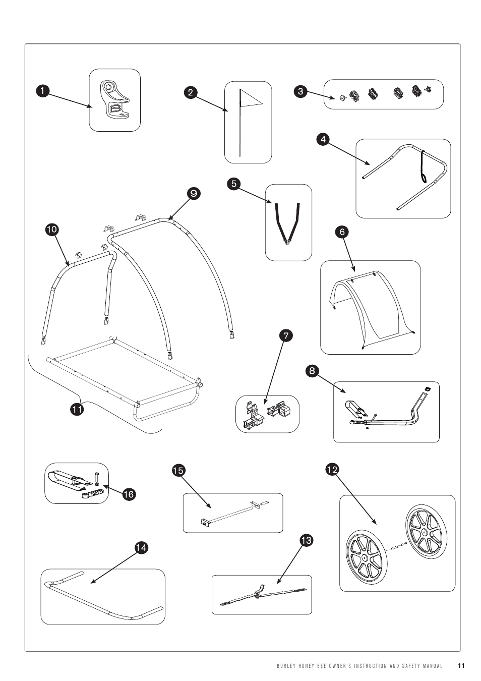 Burley Honey Bee User Manual | Page 11 / 12