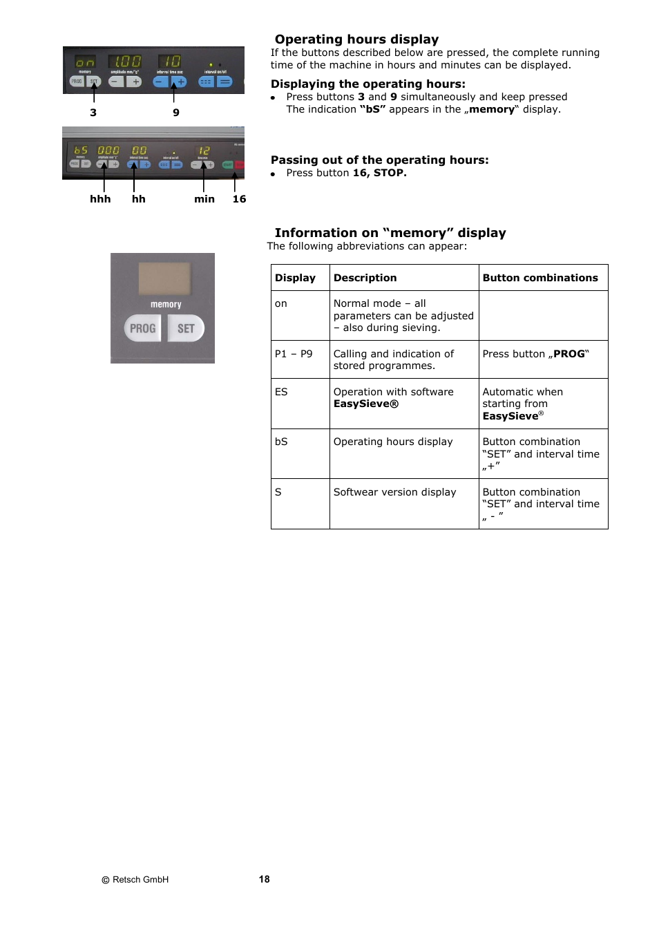 Retsch AS 200 control - natural frequency User Manual | Page 18 / 32
