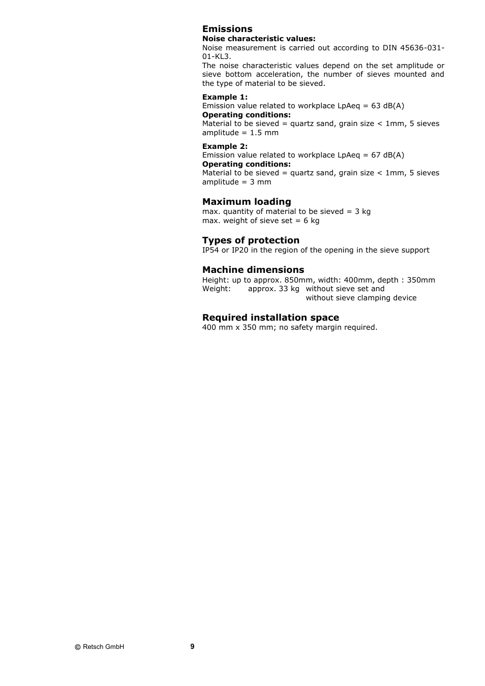 Retsch AS 200 control - natural frequency User Manual | Page 9 / 32