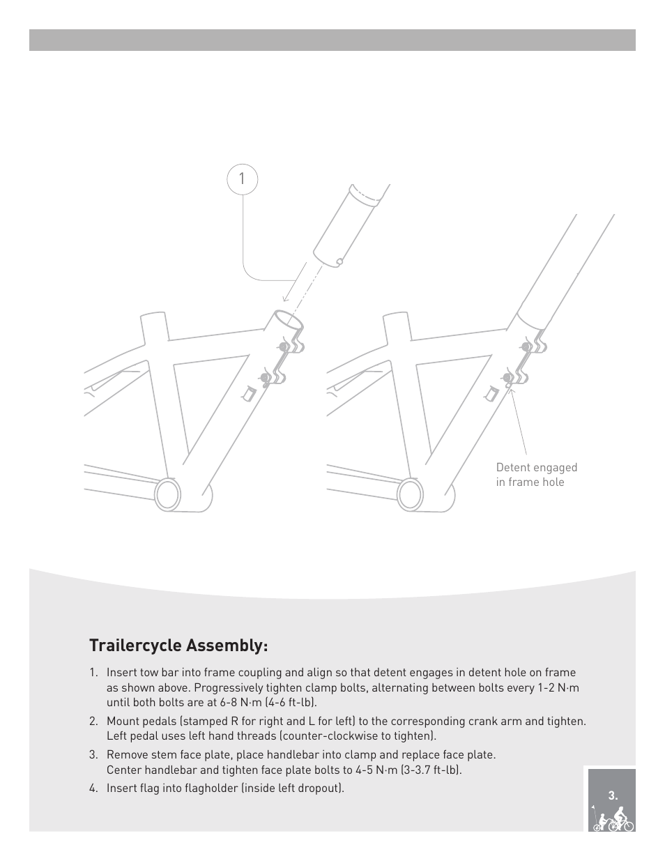 Trailercycle assembly | Burley Kazoo User Manual | Page 5 / 12