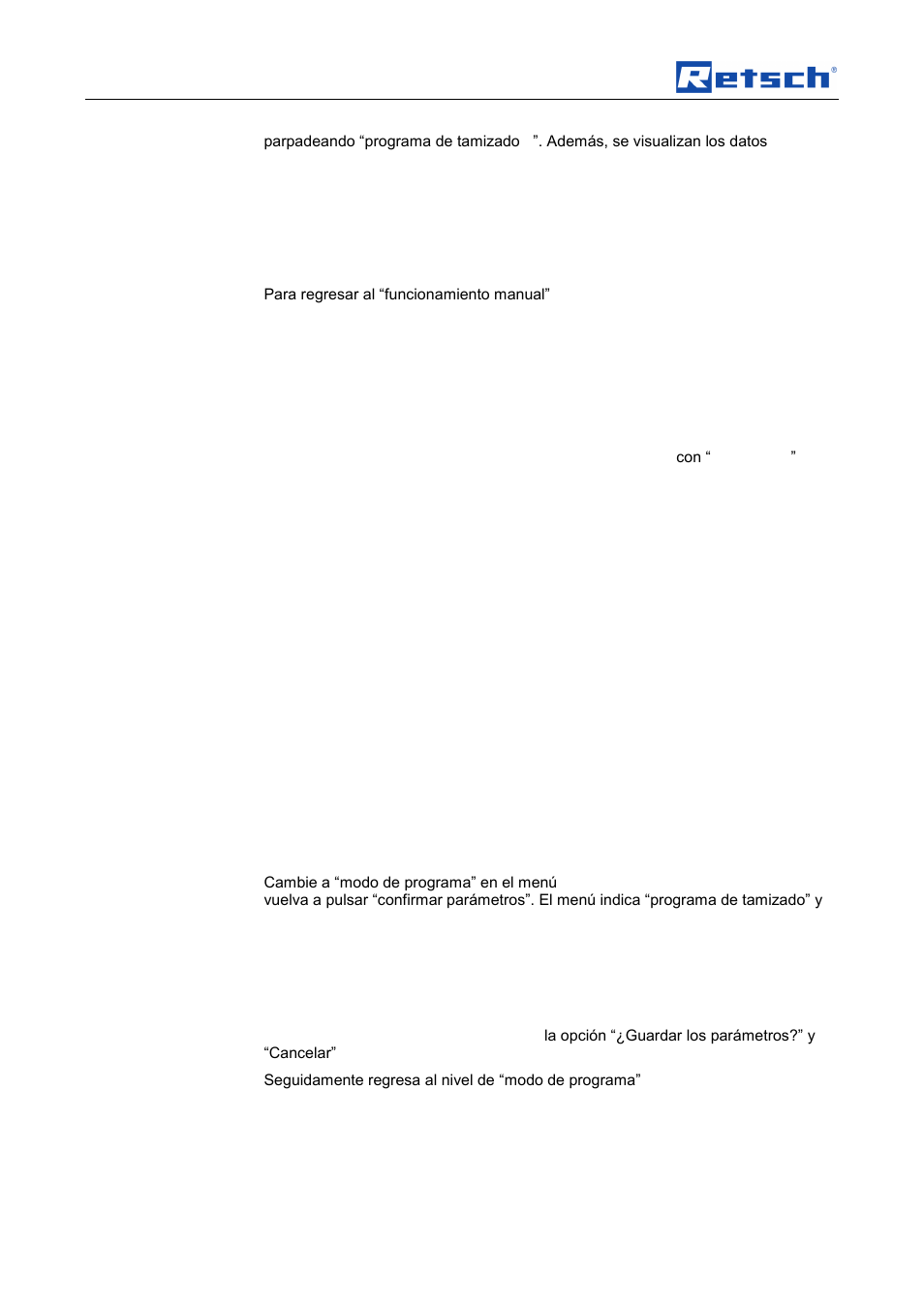 Manejo del aparato | Retsch AS 200 jet User Manual | Page 28 / 48