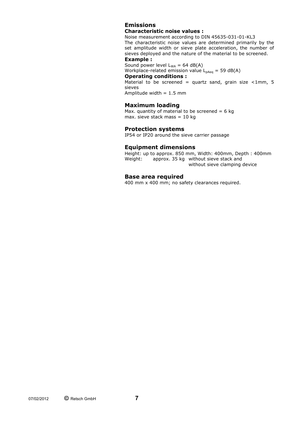 Retsch AS 300 User Manual | Page 7 / 32