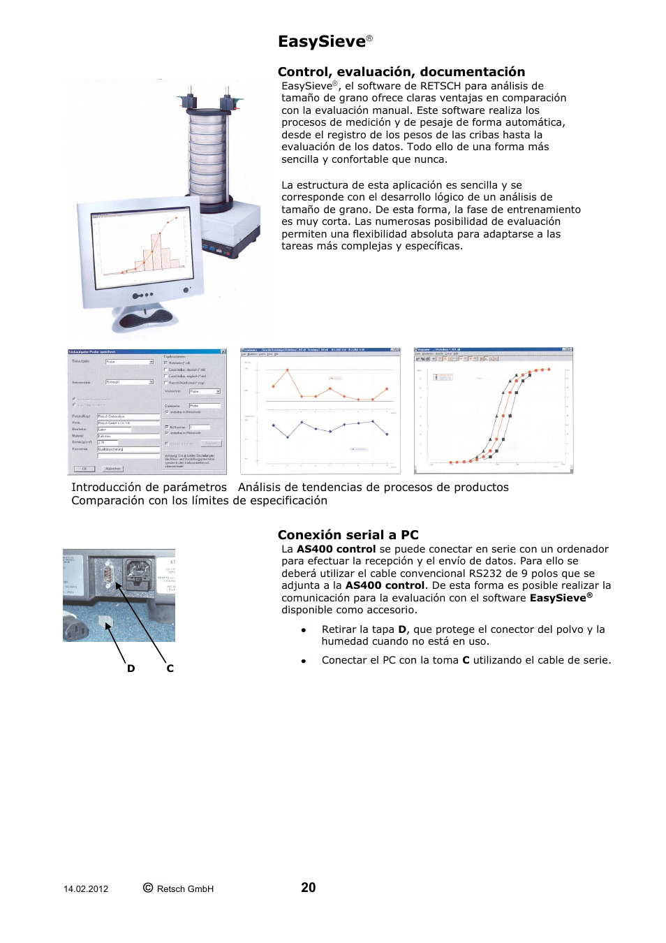 Easysieve | Retsch AS 400 User Manual | Page 20 / 28