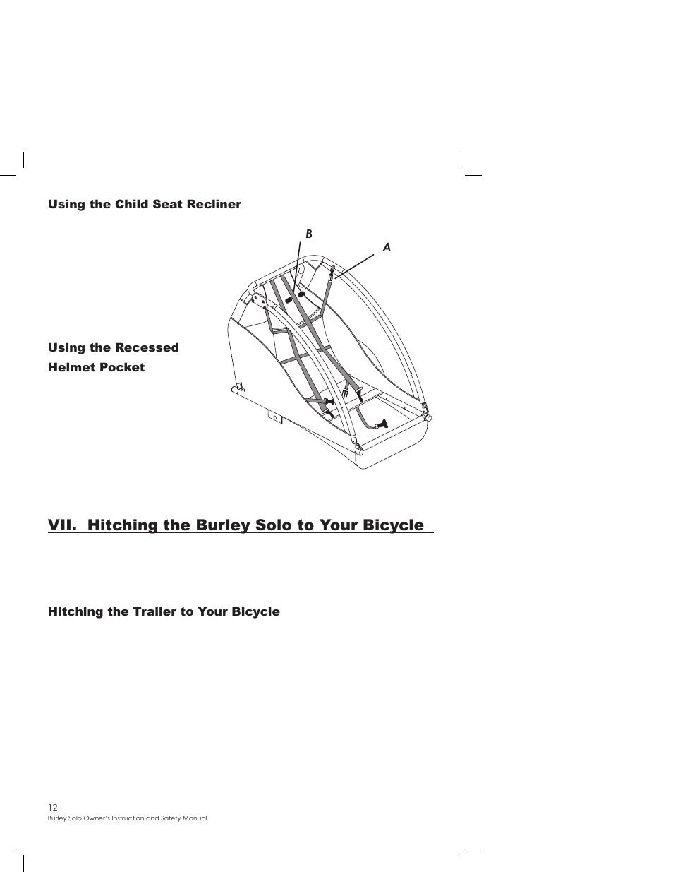 Vii. hitching the burley solo to your bicycle | Burley SOLO User Manual | Page 12 / 24