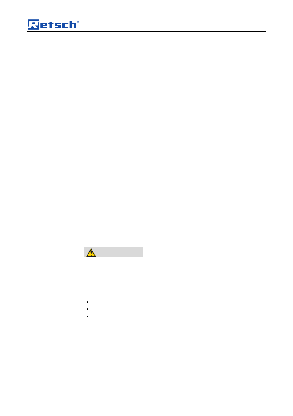 3 datos técnicos, Datos técnicos, Advertencia | Retsch AS 450 basic User Manual | Page 11 / 40