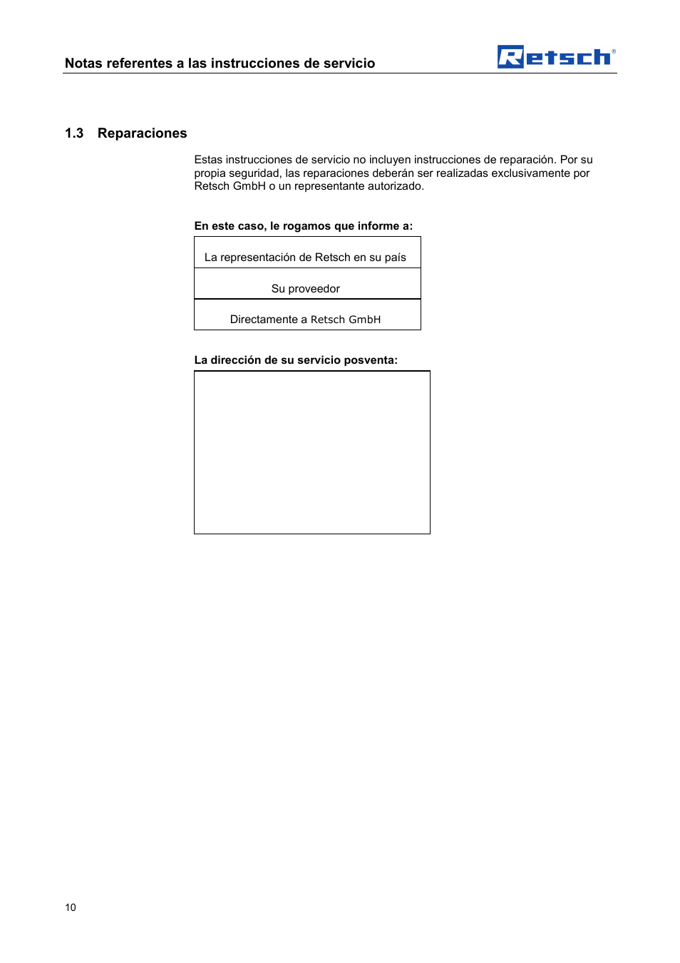 Retsch AS 450 control User Manual | Page 10 / 52