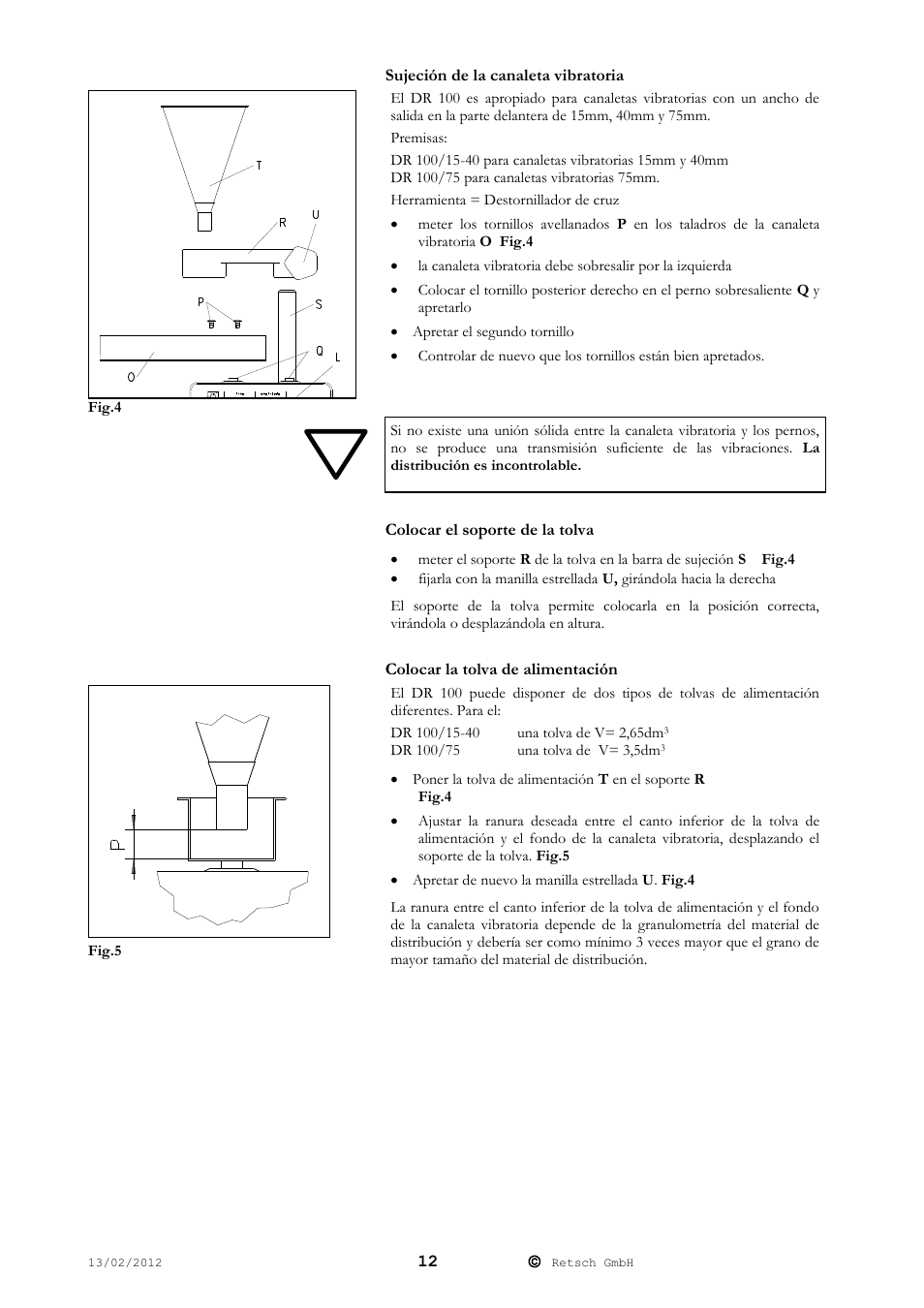 Retsch DR 100 User Manual | Page 12 / 28