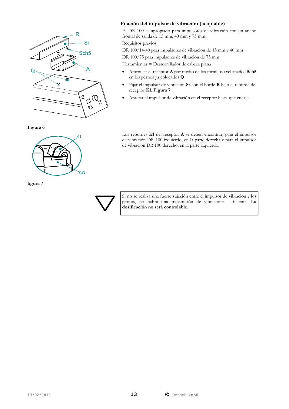 Retsch DR 100 User Manual | Page 13 / 28