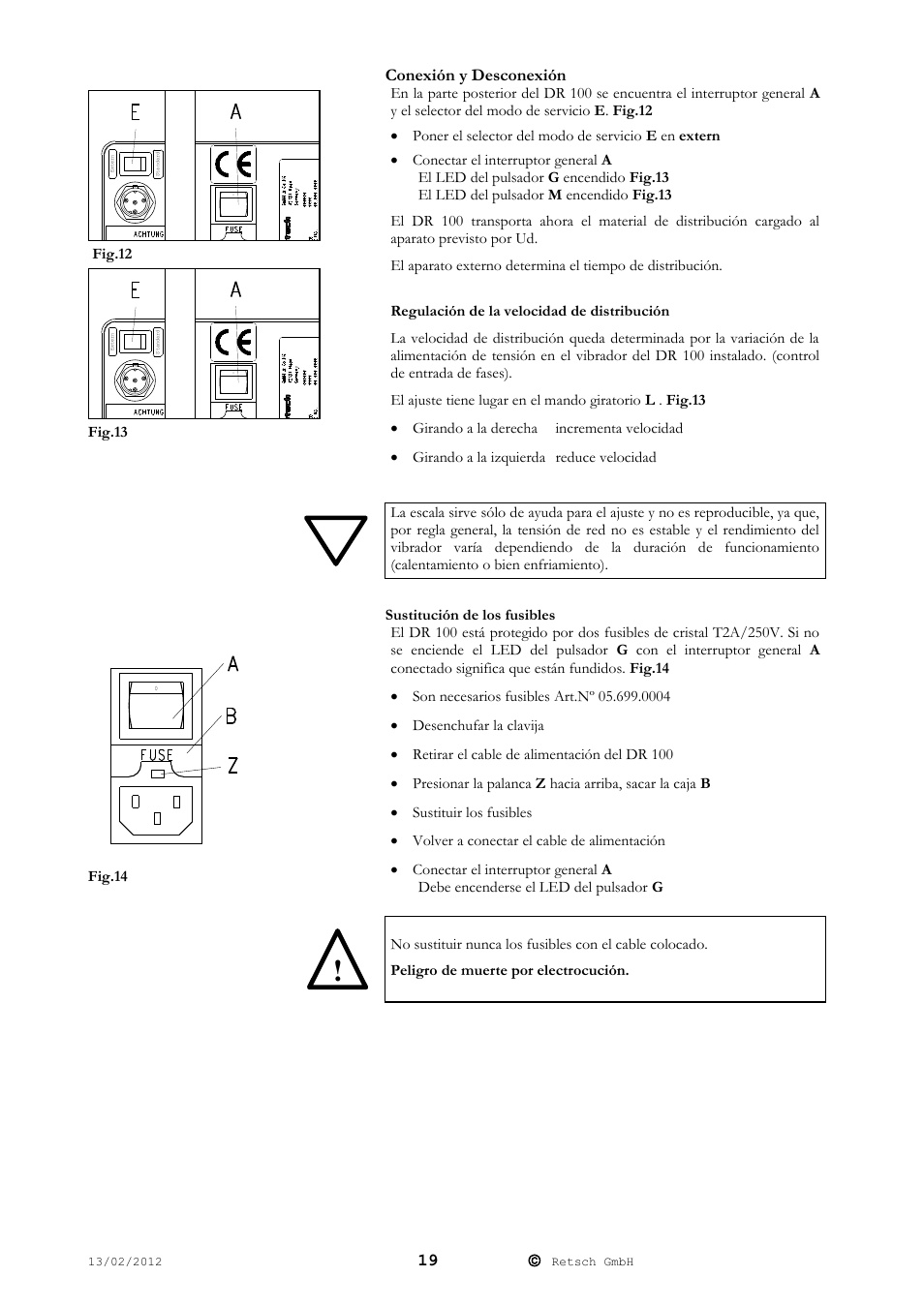 Retsch DR 100 User Manual | Page 19 / 28