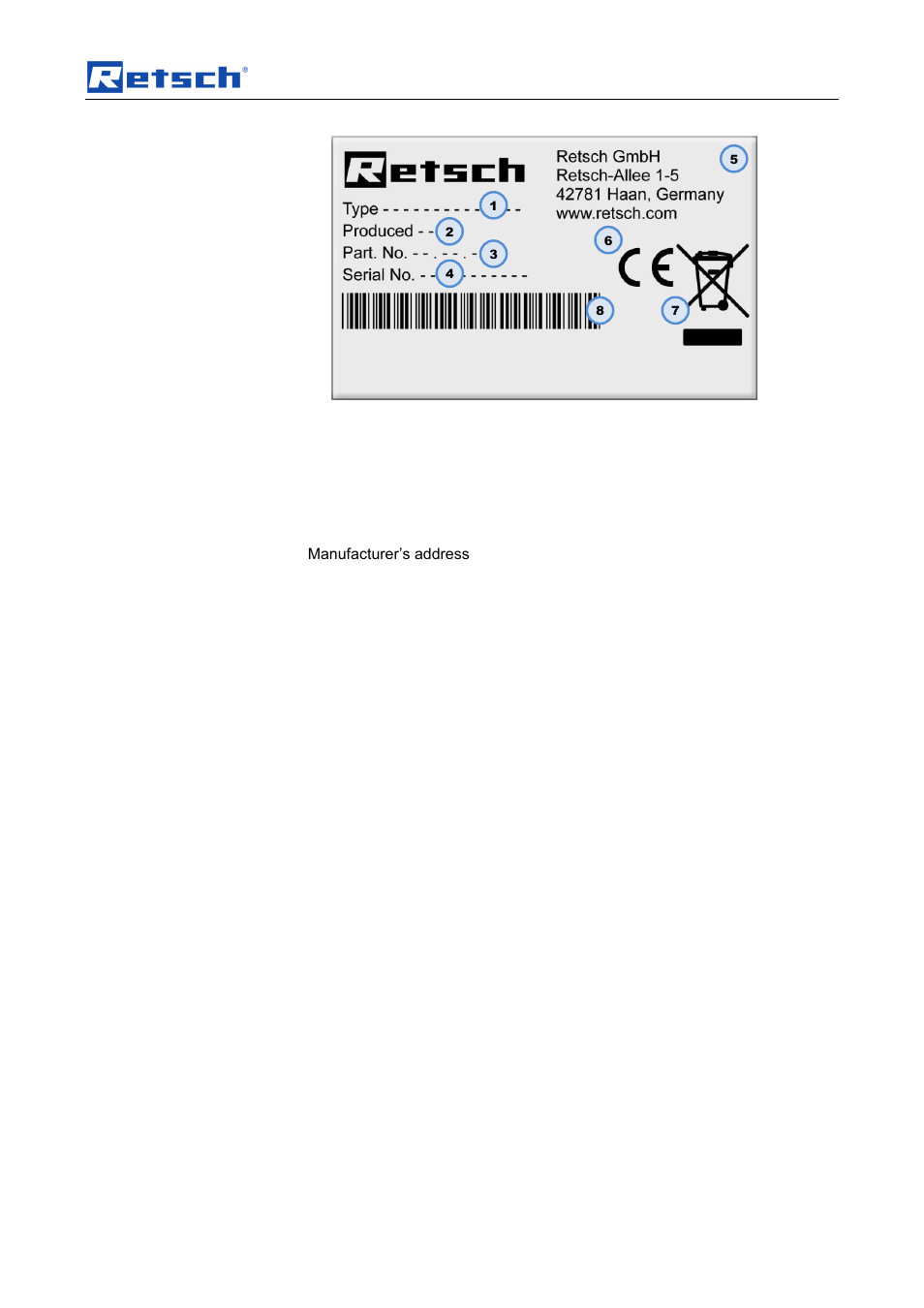 Transport, scope of delivery, installation | Retsch PP 25 User Manual | Page 11 / 32