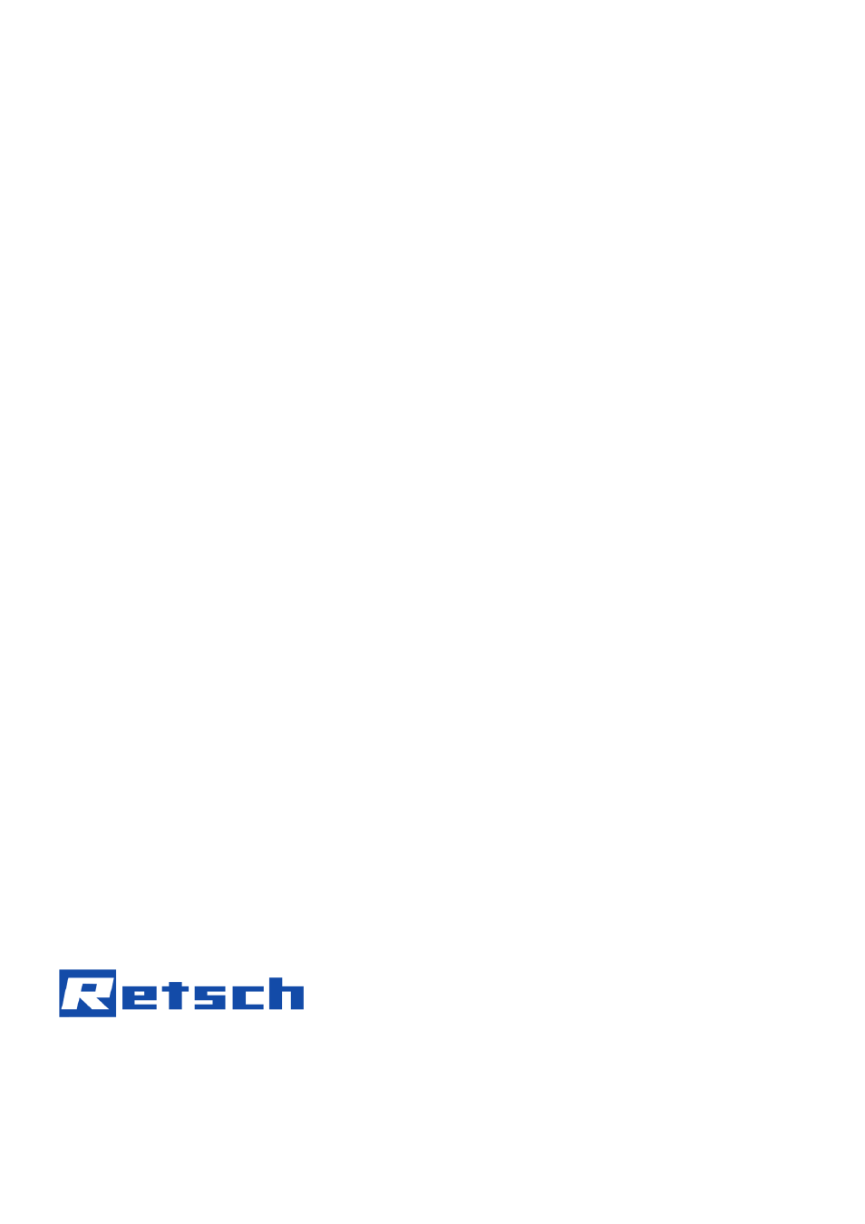 Retsch PP 25 User Manual | Page 32 / 32