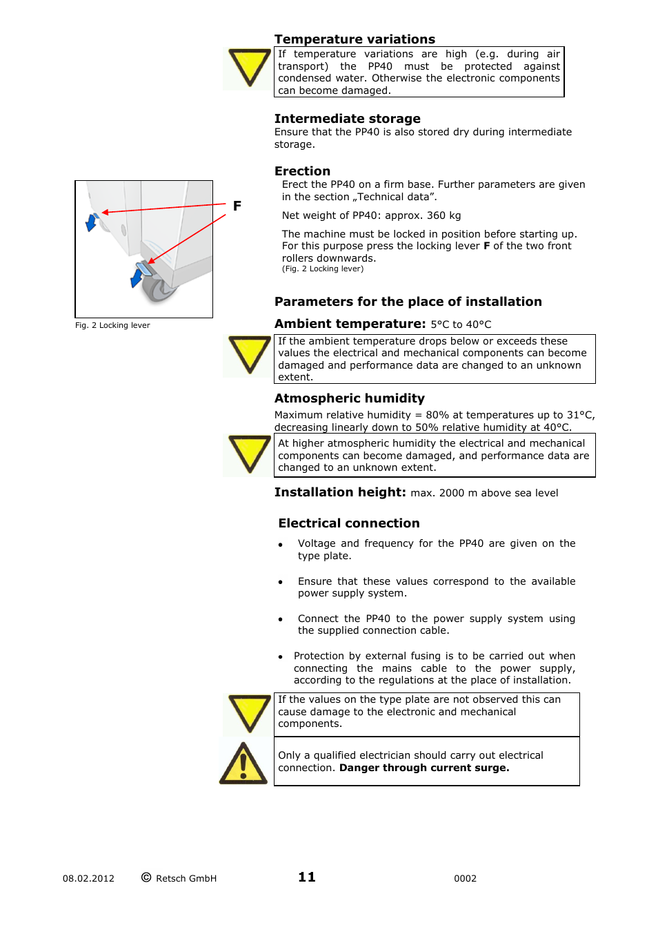 Retsch PP 40 User Manual | Page 11 / 28