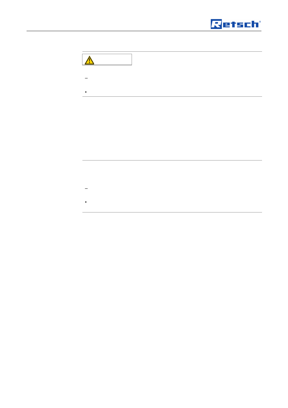 Technical data, 1 use of the machine for the intended purpose, Caution | Notice, 2 emissions, 3 degree of protection, 4 drive output | Retsch PT 100 User Manual | Page 12 / 36