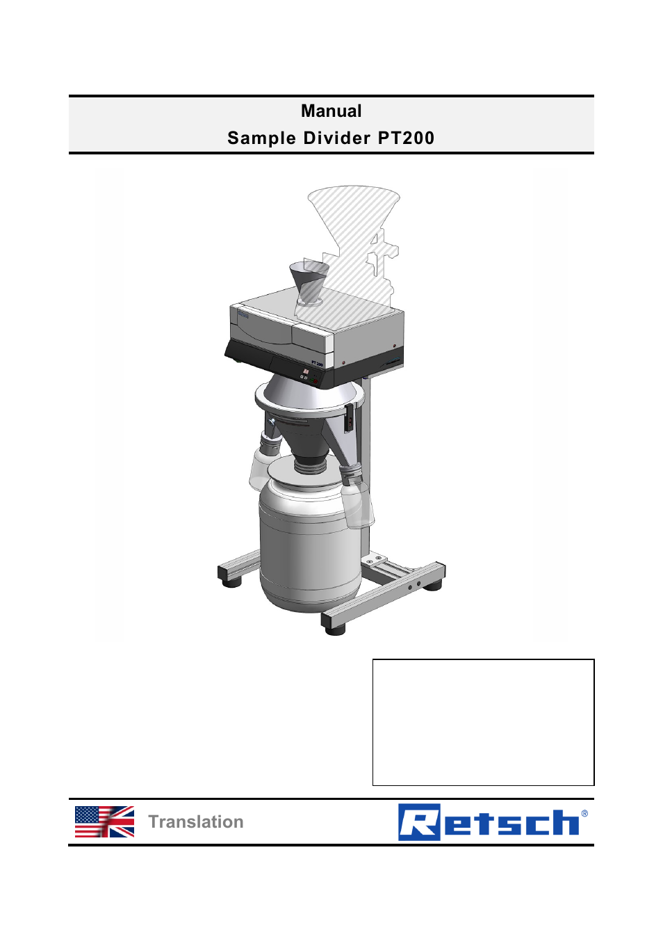 Retsch PT 200 User Manual | 36 pages