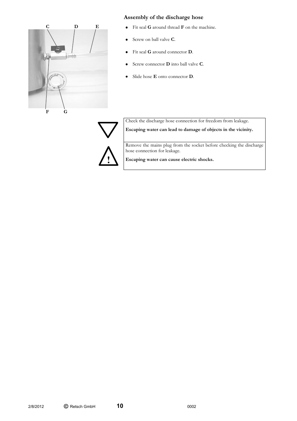 Retsch UR 2 User Manual | Page 10 / 24
