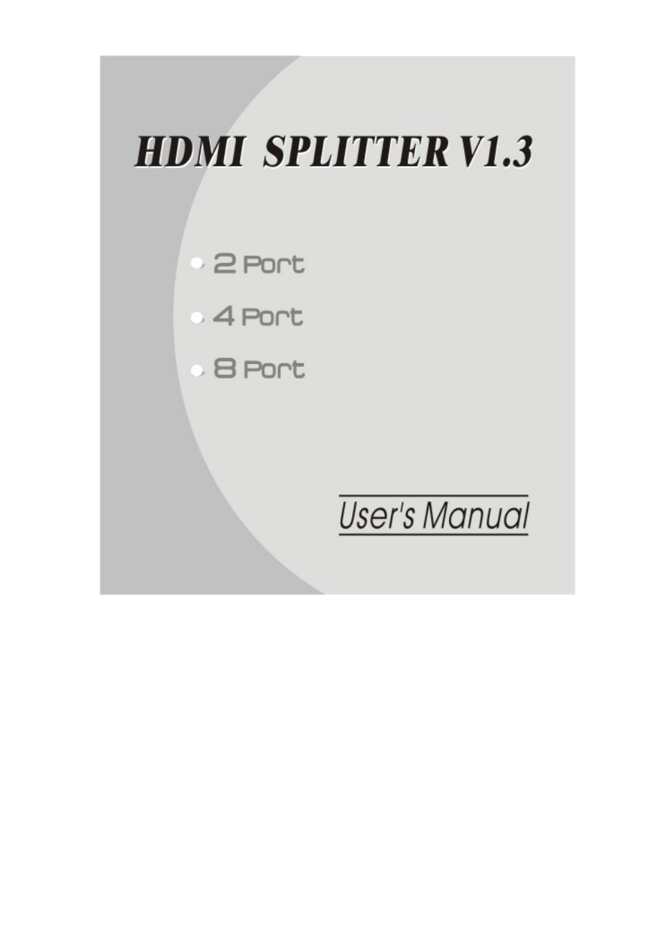 RF-Link HSP-5012 HDMI Splitter (1 In/2 Out) User Manual | 9 pages