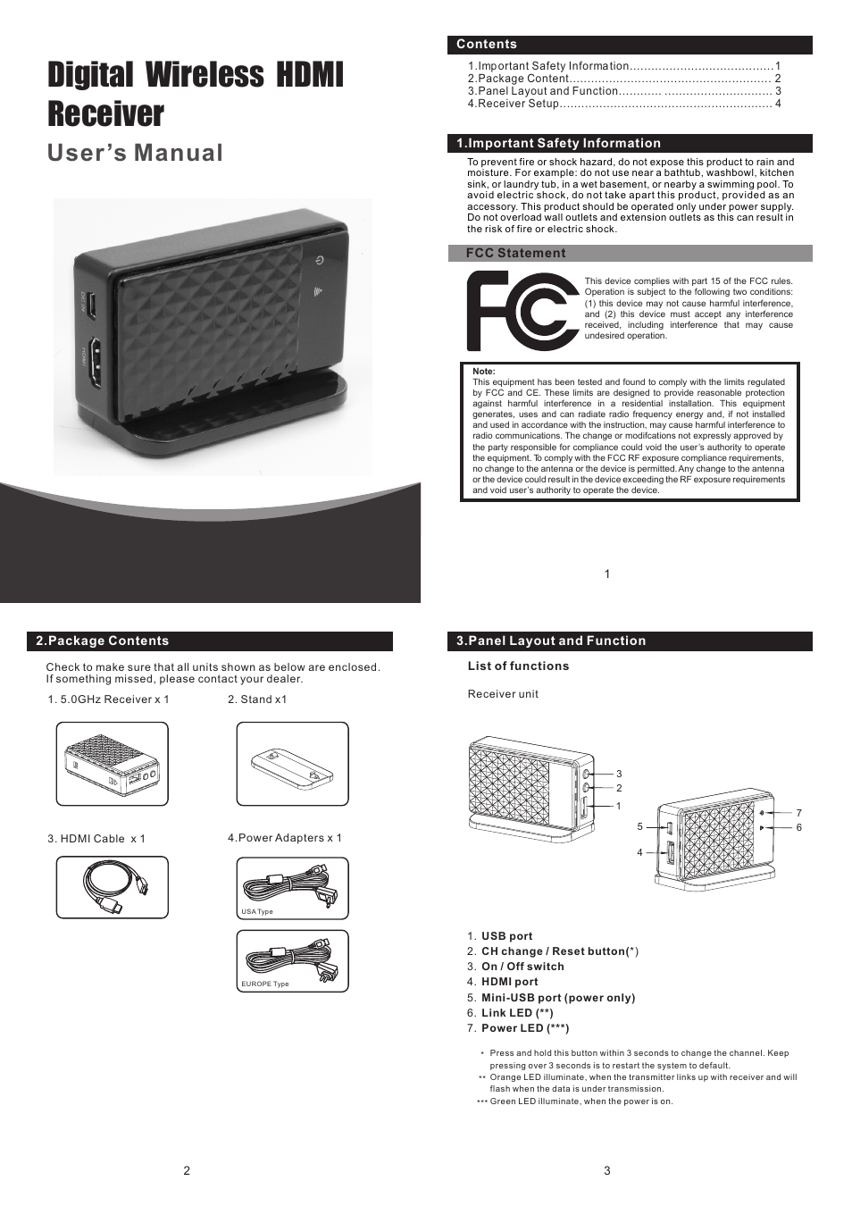 RF-Link HPT-5006 HD Wireless PC-to-TV Adapter User Manual | 2 pages