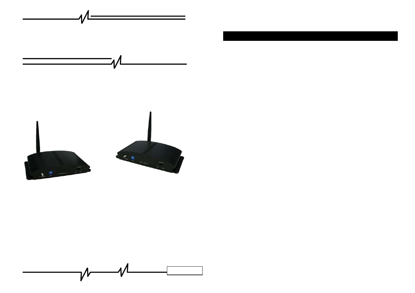 RF-Link AVS-5808 5.8GHz Wireless 8-Channel Indoor Audio/Video System User Manual | 4 pages