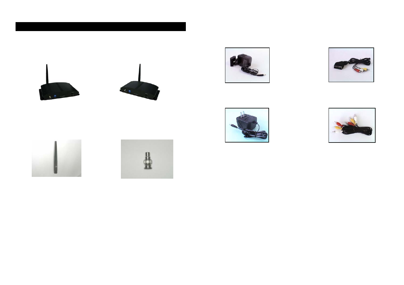 RF-Link AVS-5808 5.8GHz Wireless 8-Channel Indoor Audio/Video System User Manual | Page 2 / 4