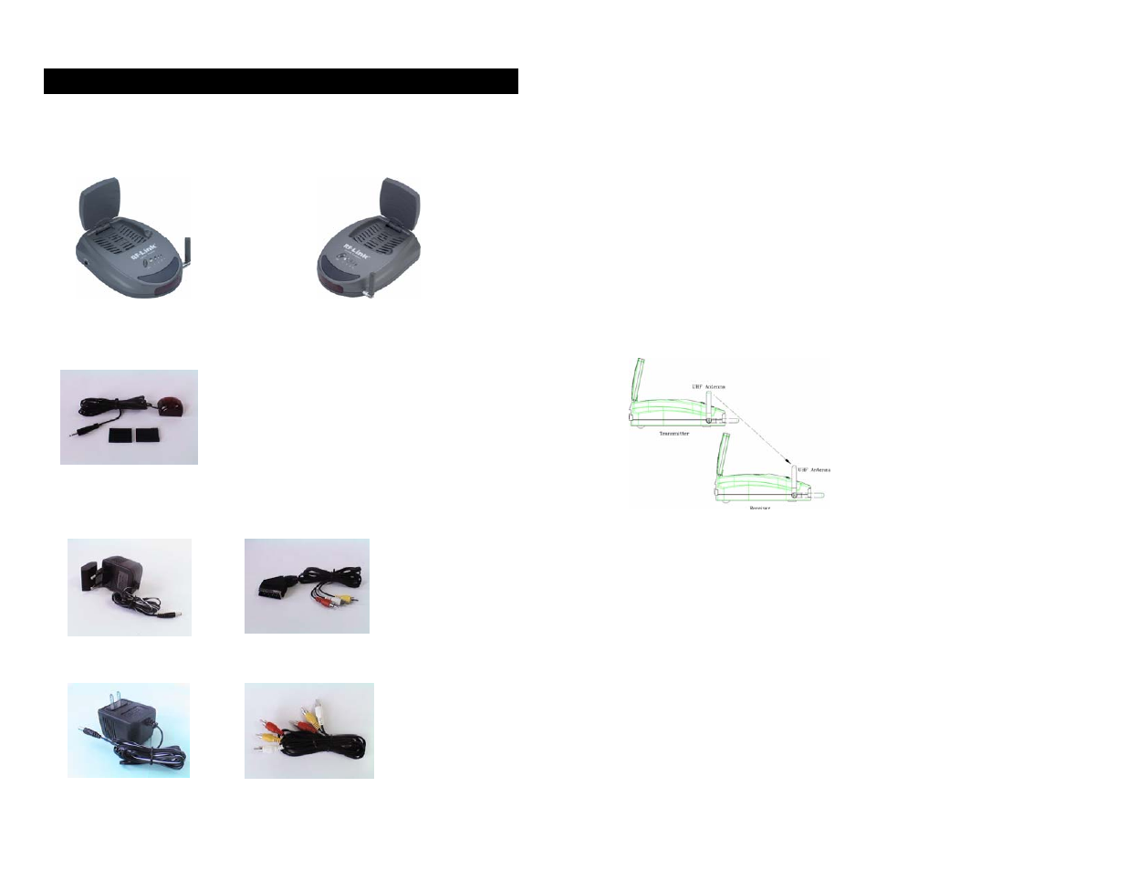 RF-Link AVS-5811 5.8GHz Wireless Audio/Video Sender with IR Remote Control Extender User Manual | Page 3 / 5