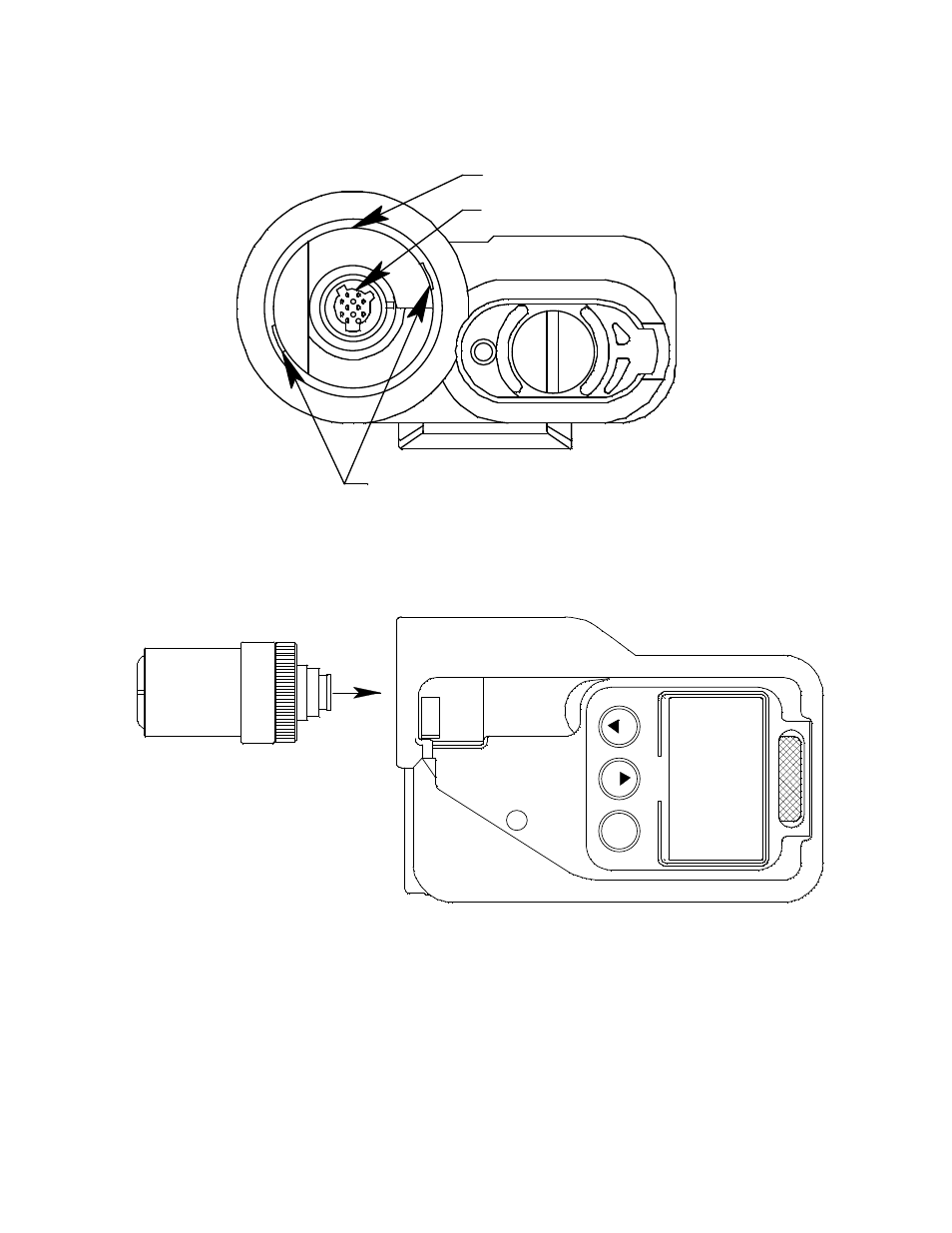 Sensor, Figure 7: sensor opening & sensor socket in sc-01, Figure 8: inserting the new sensor | RKI Instruments SC-01 User Manual | Page 40 / 45