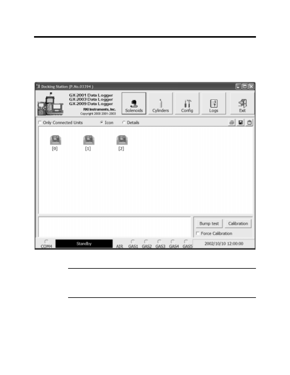 Launching the data cal 2000 software | RKI Instruments Data Cal 2000 User Manual | Page 28 / 88