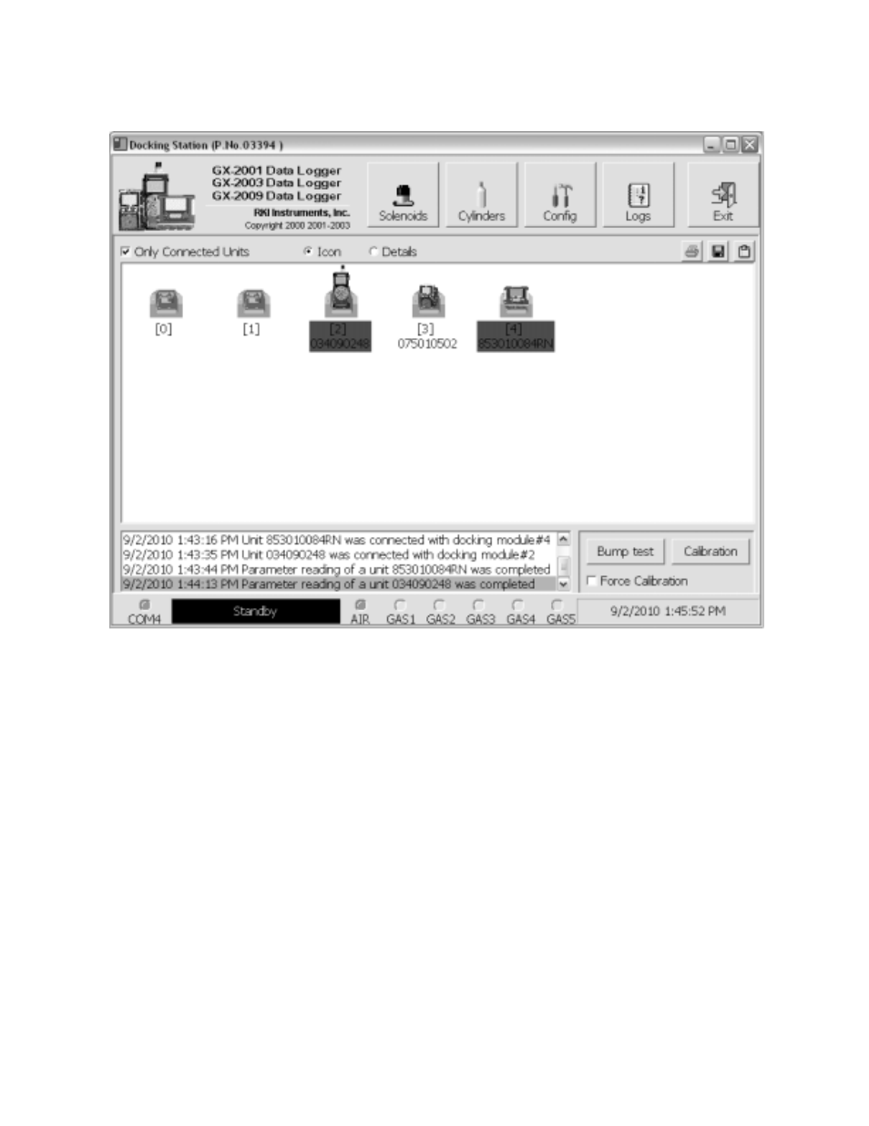 RKI Instruments Data Cal 2000 User Manual | Page 46 / 88