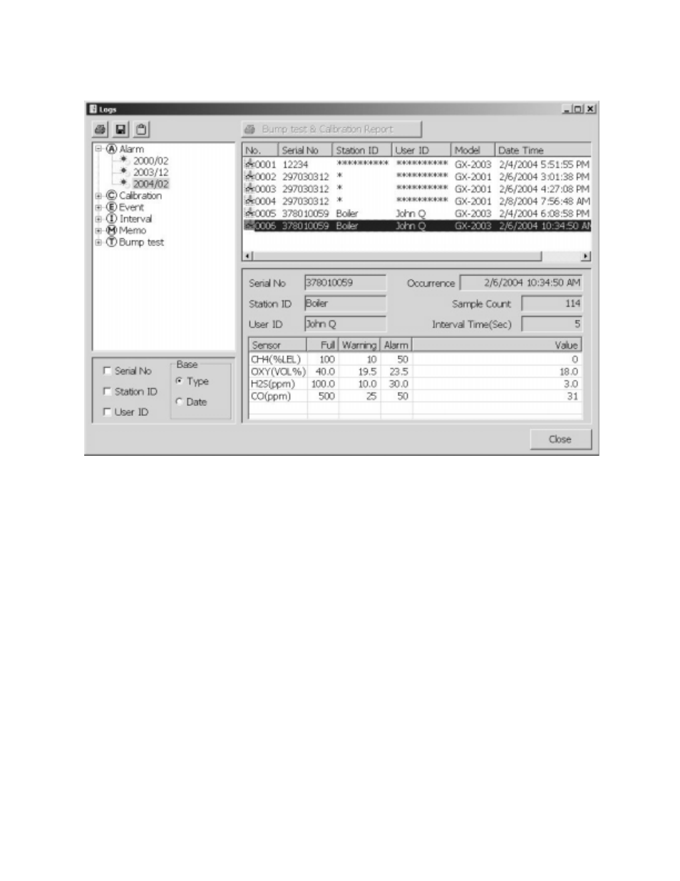 RKI Instruments Data Cal 2000 User Manual | Page 59 / 88
