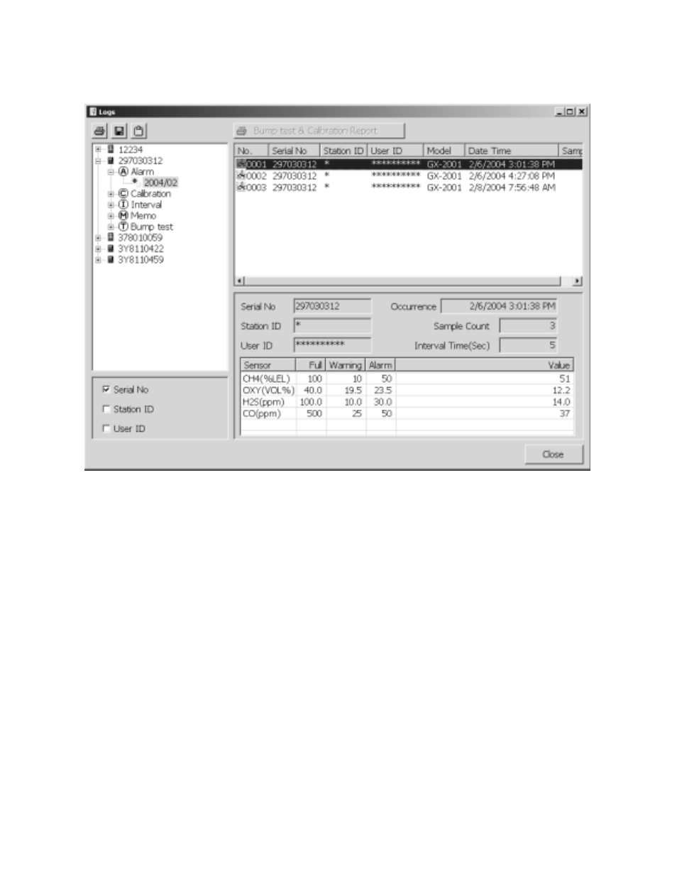 RKI Instruments Data Cal 2000 User Manual | Page 60 / 88